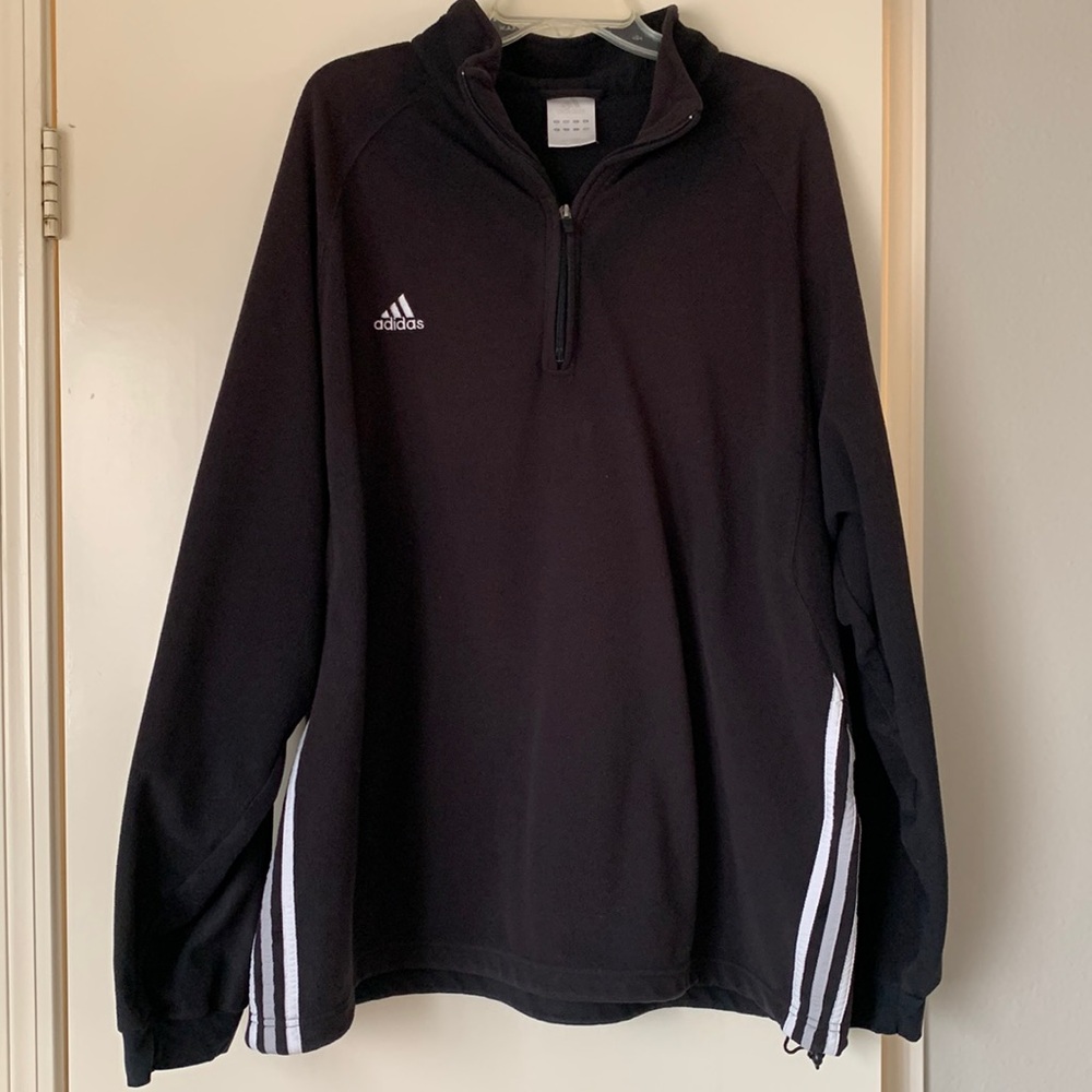 Adidas Black Lightweight Fleece Sweatshirt 2XL